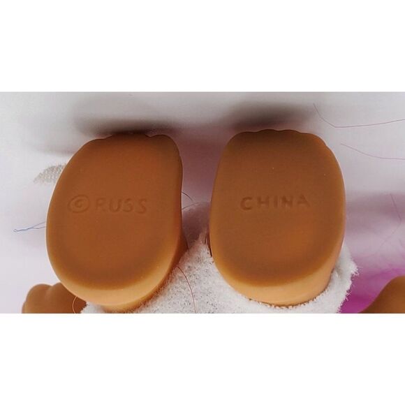 Vintage Russ Good Luck Troll Doll Pink Hair Happy New Year 1994 4" - Picture 5 of 5